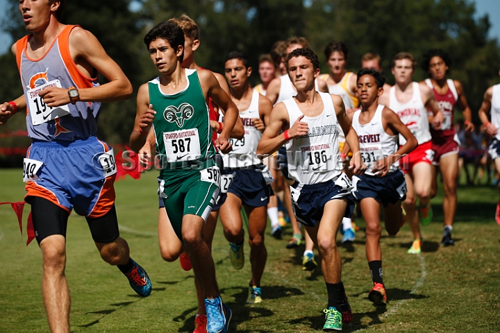 2014StanfordSeededBoys-374.JPG - Seeded boys race at the Stanford Invitational, September 27, Stanford Golf Course, Stanford, California.